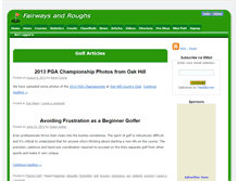 Tablet Screenshot of blog.fairwaysandroughs.com